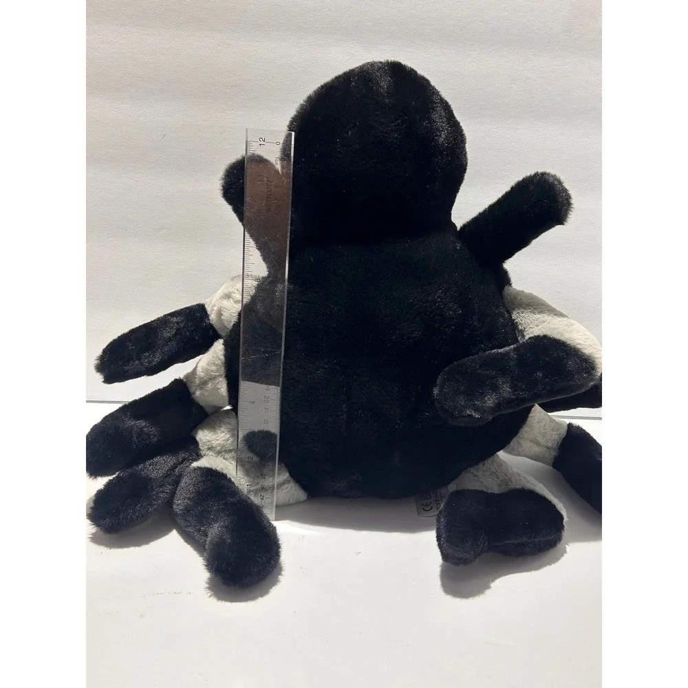 UK Large Plush Spider Black Grey Bug Rare Cancer Research Hand Pocket Puppet